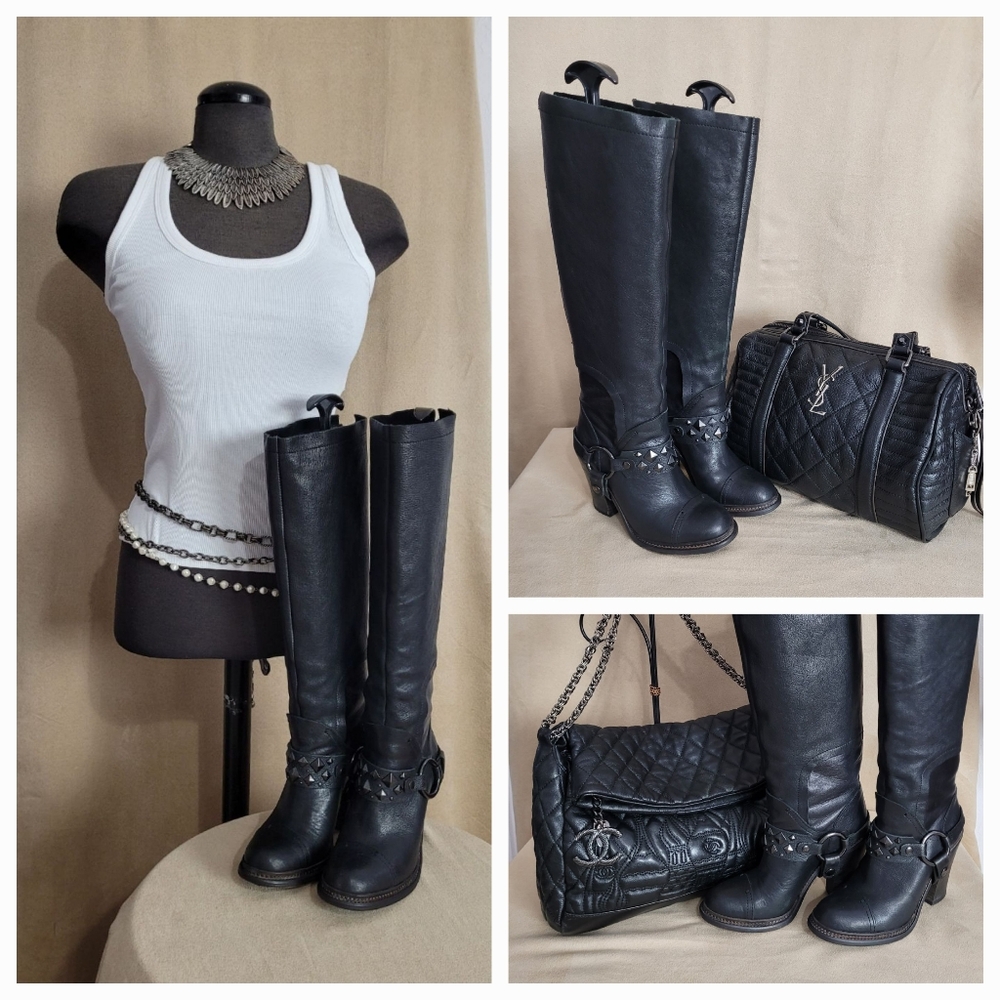 VERA WANG Leather  Boots / 7